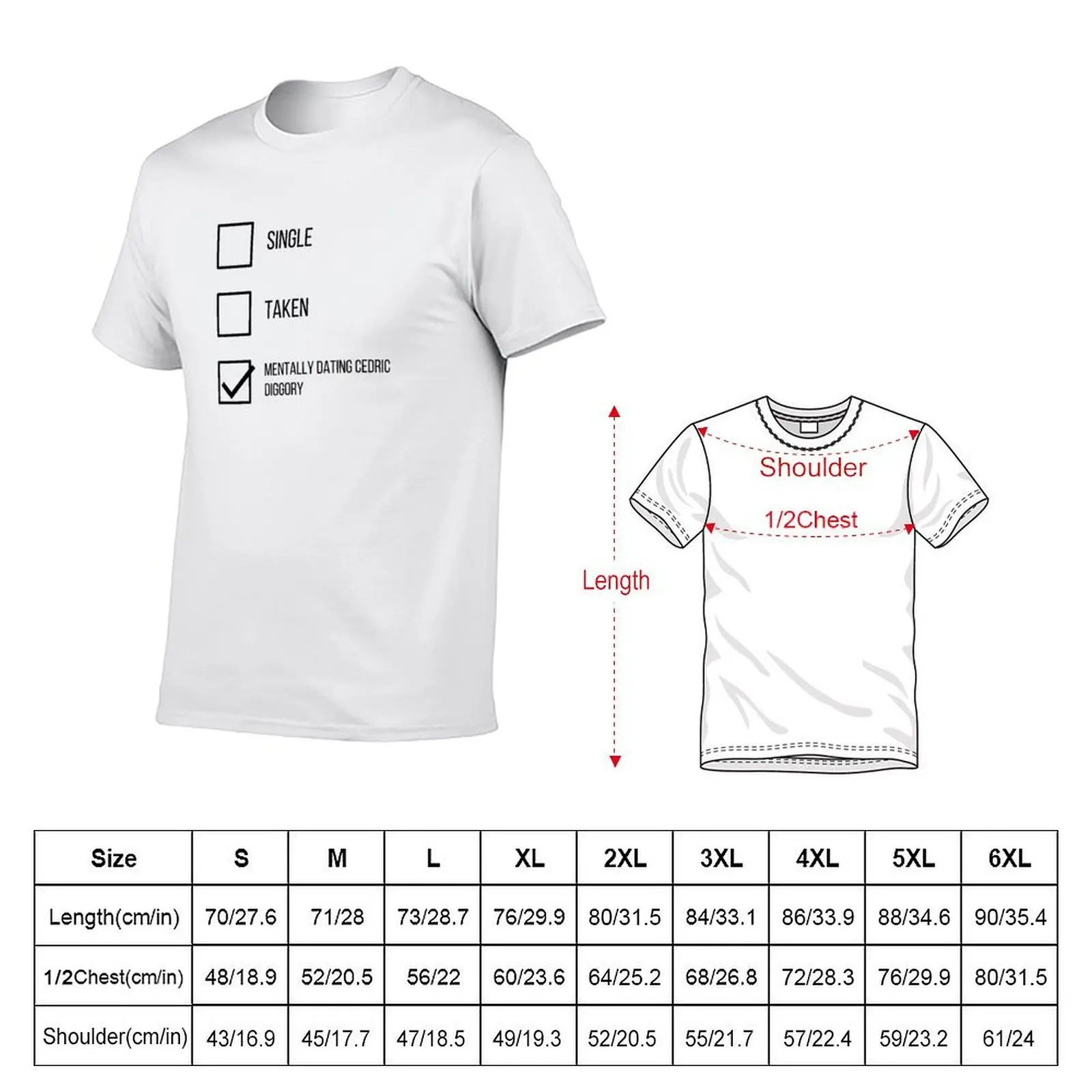 Mentally dating Cedric Diggory T-Shirt t shirt man designer man t shirts high quality luxury brand T-Shirt