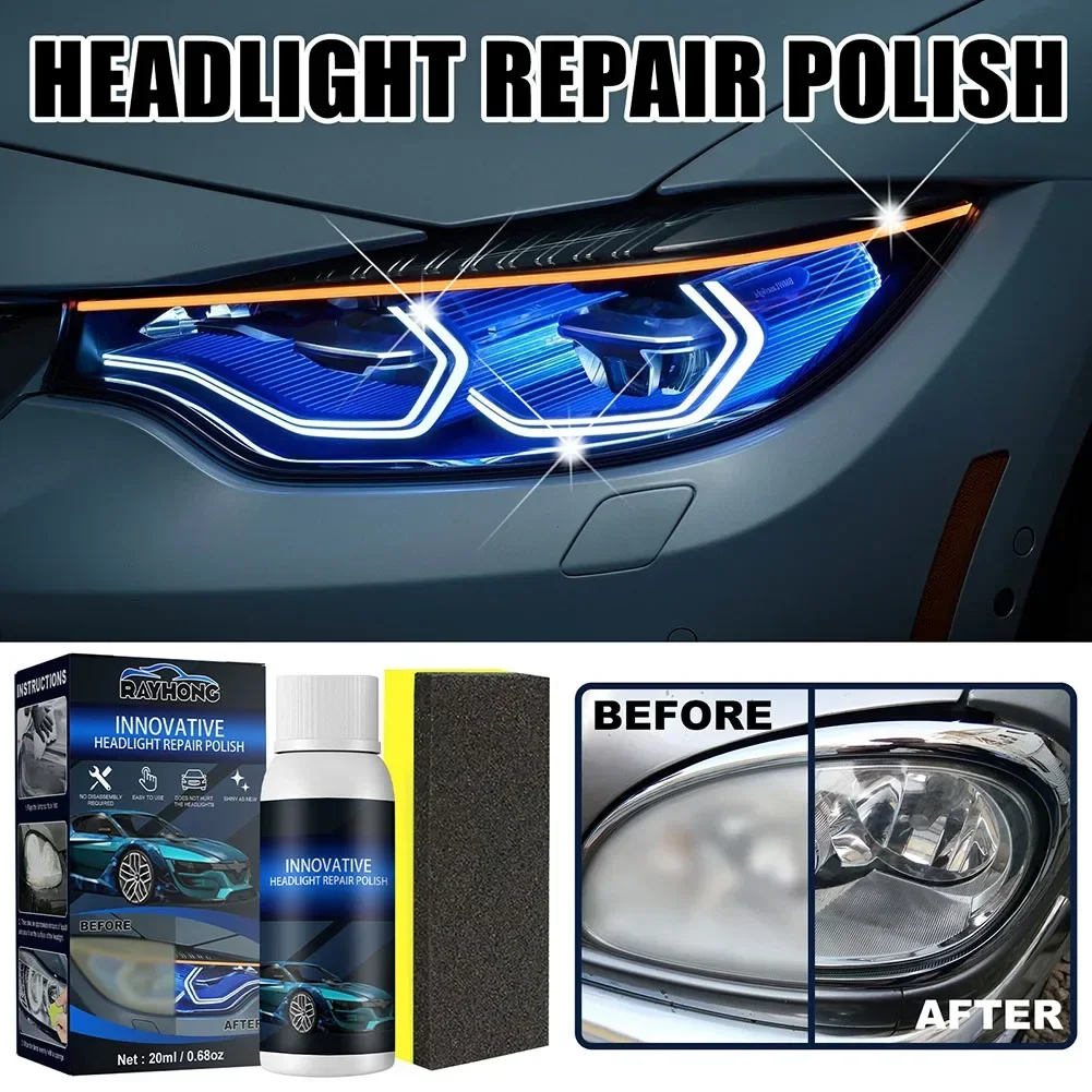 

Car Headlight Repair Fluid Kit Renewal Polishing Automobile Cleaning Supplies