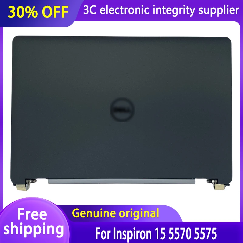 

New Original Laptop Cover For Dell Inspiron 15 5570 5575 Series LCD Back Cover With Hinge Screen Cable Antenna Black