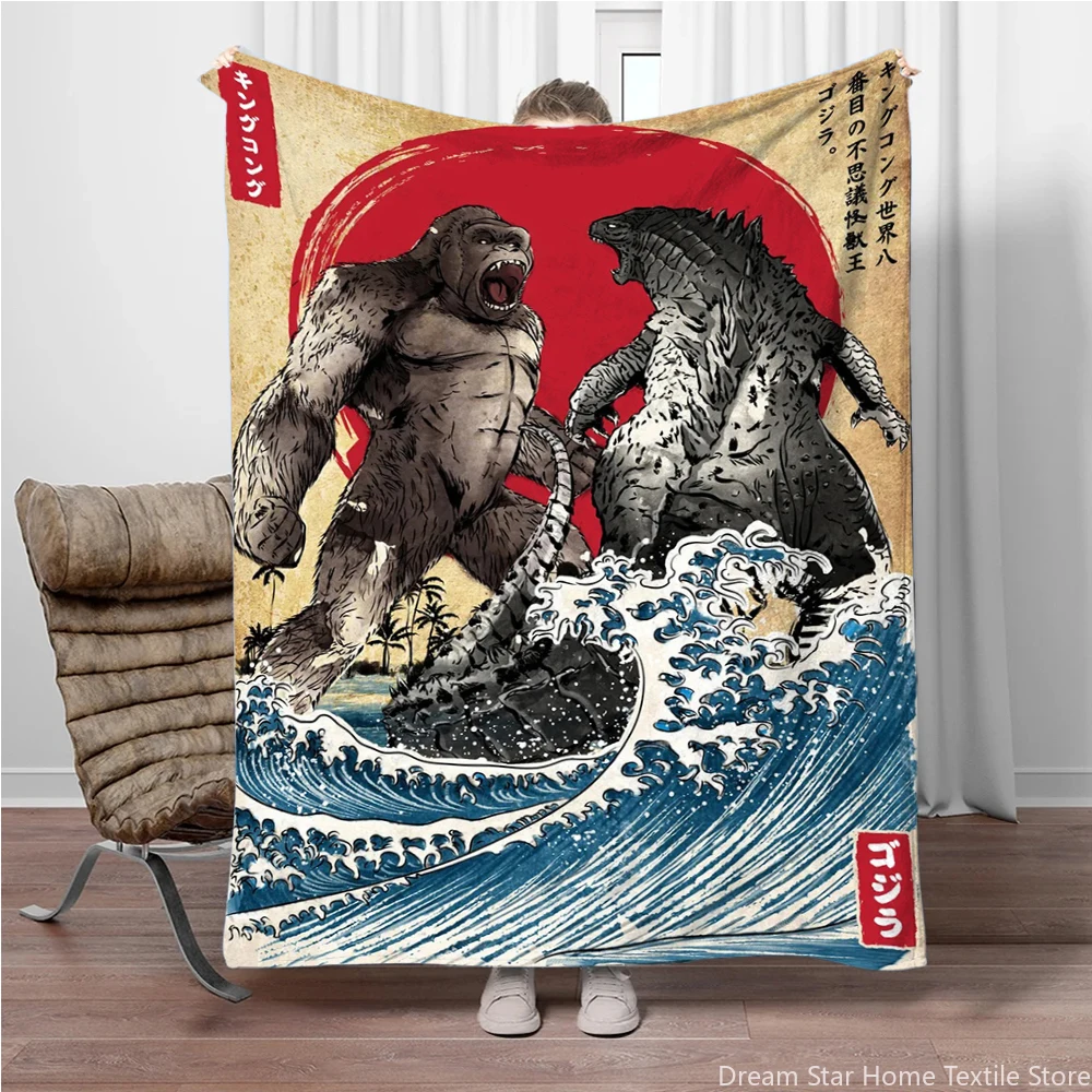 

Japanese Anime Figures Hot Cartoon Flannel Travel Blanket Home Sofa Lunch Break Blankets Children Student Blankets Nap Cover Kid