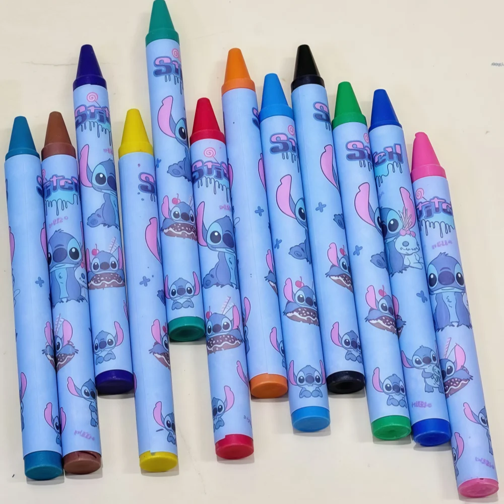 12 قطعة سيارات ديزني غرزة صغيرة أنيمي تلوين Kawaii ميكي المجمدة الأميرة طالب الكتابة على الجدران القلم الكرتون تلوين القرطاسية الهدايا #5