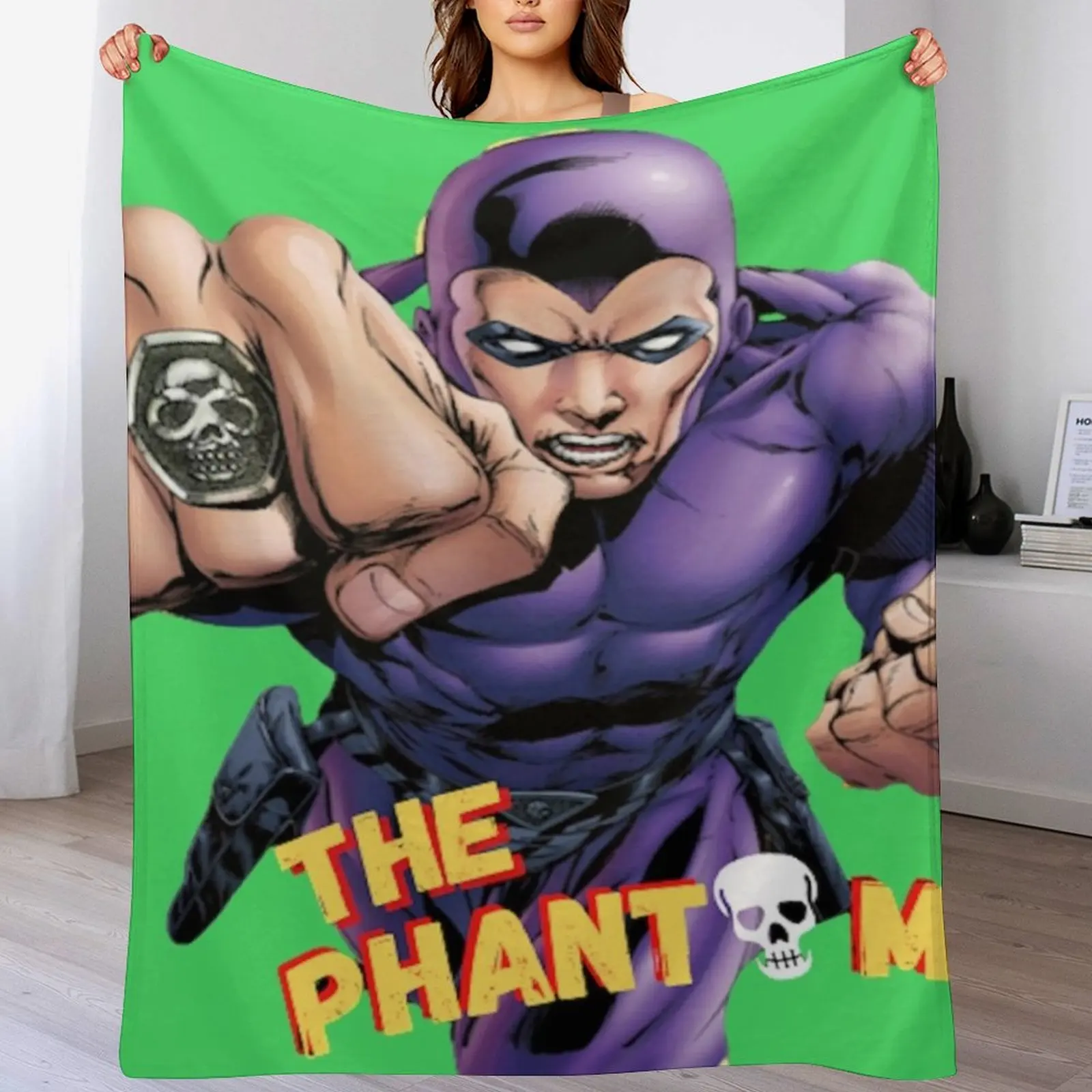 Ghost Who Walks : The Mysterious Ghost Throw Blanket Cozy Light Blanket for Travel Camping Picnic