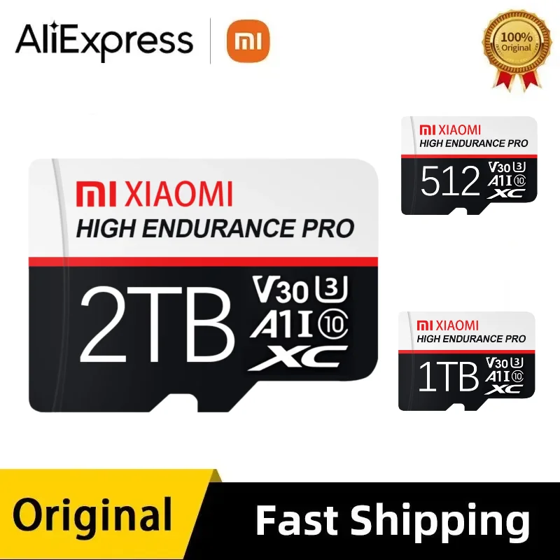 Original Xiaomi High Speed Memory Card 2TB 512GB 256GB 128GB C10 Micro TF SD Card 1TB SD Memory Card For Nintendo Switch Camera