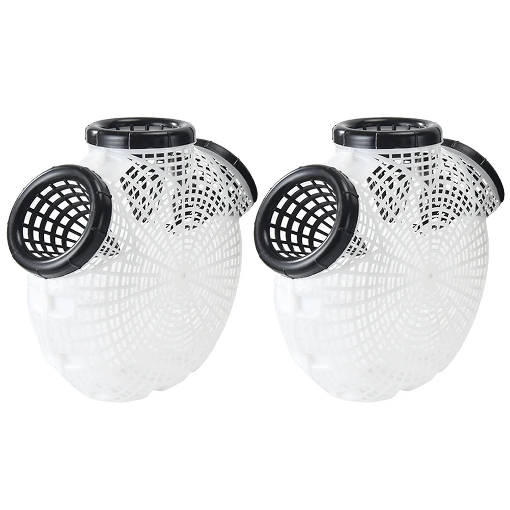 

2Pcs Reusable Fishing Trap Crawfish Crab Trap Plastic Portable Shrimp Lobster Catching Net Durable Crawfish Traps