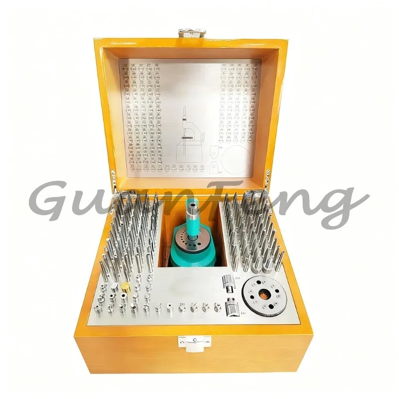130PC Watch Repair Piling Kit, Advanced Maintenance Kit with Punch, Punch Table and Swing Wheel