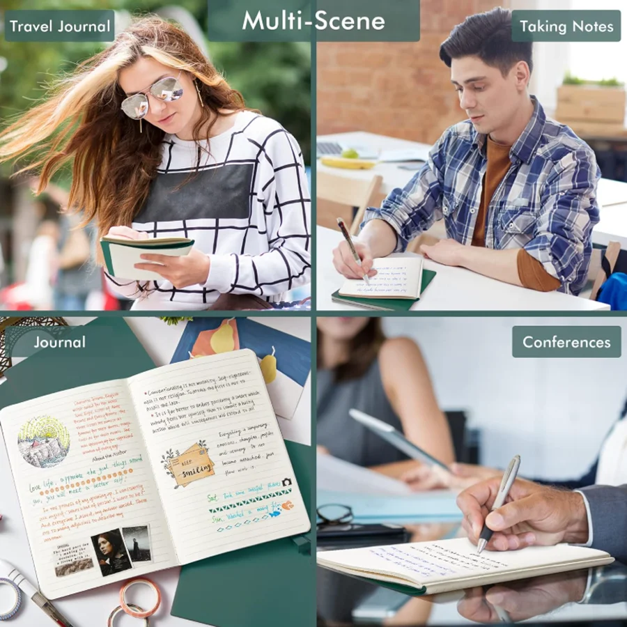 A5 Soft Leather Notebook - 120 Pages Office Stationery with Waterproof Cover Comfortable Touch Hot Selling Item