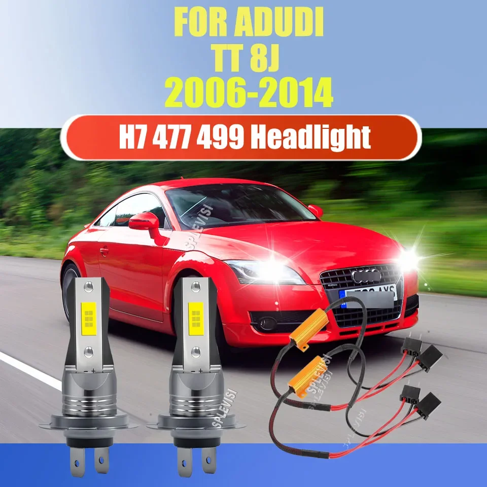 LED Headlight Main Dipped Beam Conversion - 360° Lighting & Cabus For Audi TT 8J 2006 2007 2008 2009 2010 2011 2012 2013 2014