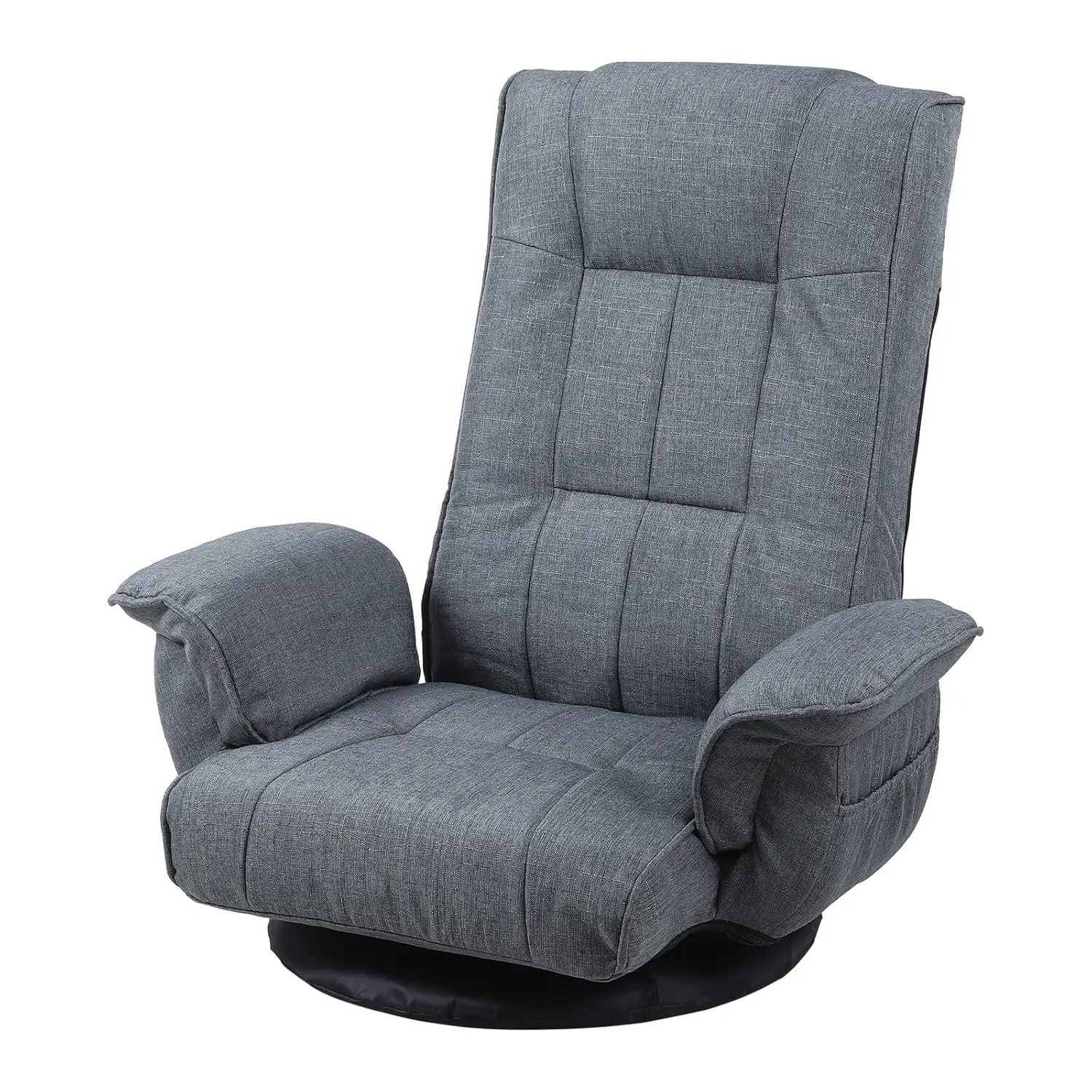 #360 Swivel Gaming Chair 14-Position Adjustable Folding Floor Sofa with Armrests Lounger Bed for Home & Living Room, Customized