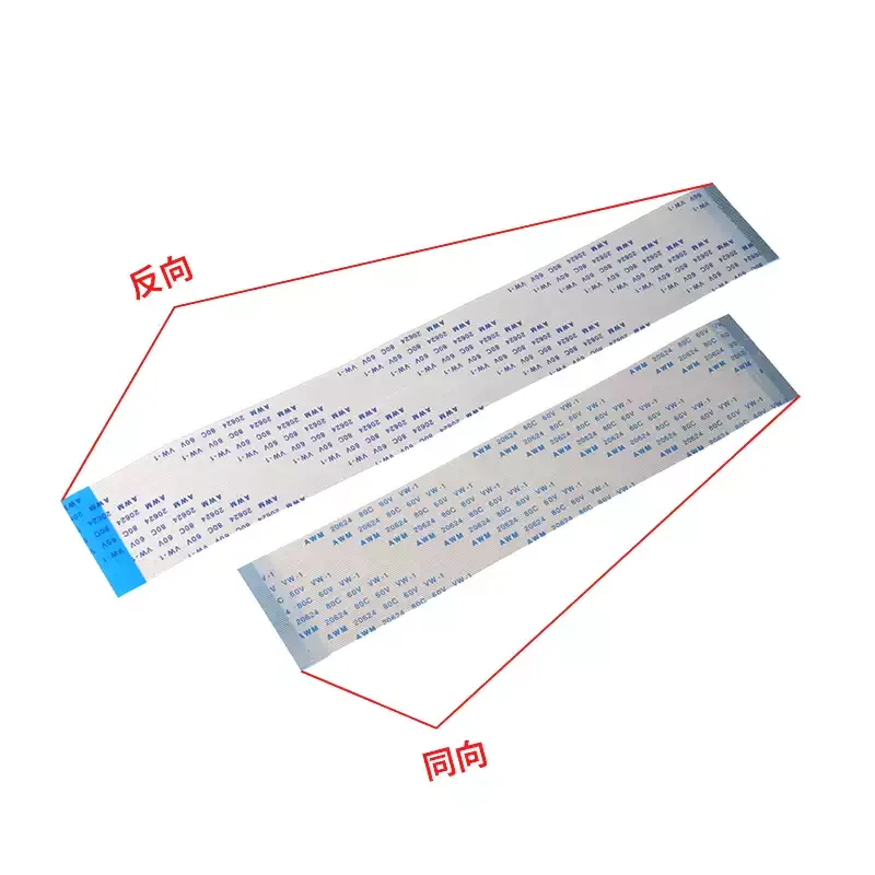 10PCS FPC/FFC 0.5MM Pitch Ribbon Flexible Flat Cable 4 5 6 8 10 12 14 16 18 20 22 24 26 30 32 34 36 38 40 45 50 54 60 Pin
