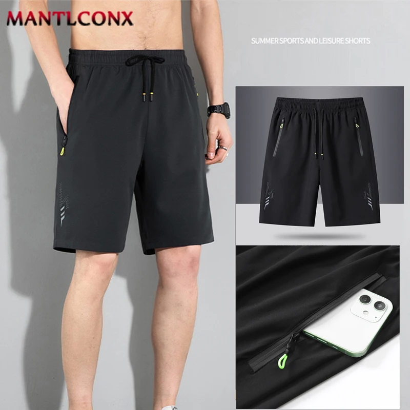 Summer New Fashion Men\'s Shorts Quick Dry Sports Shorts Men Casual Breathable Running Jogging Short Pants for Men Bottom M-4XL