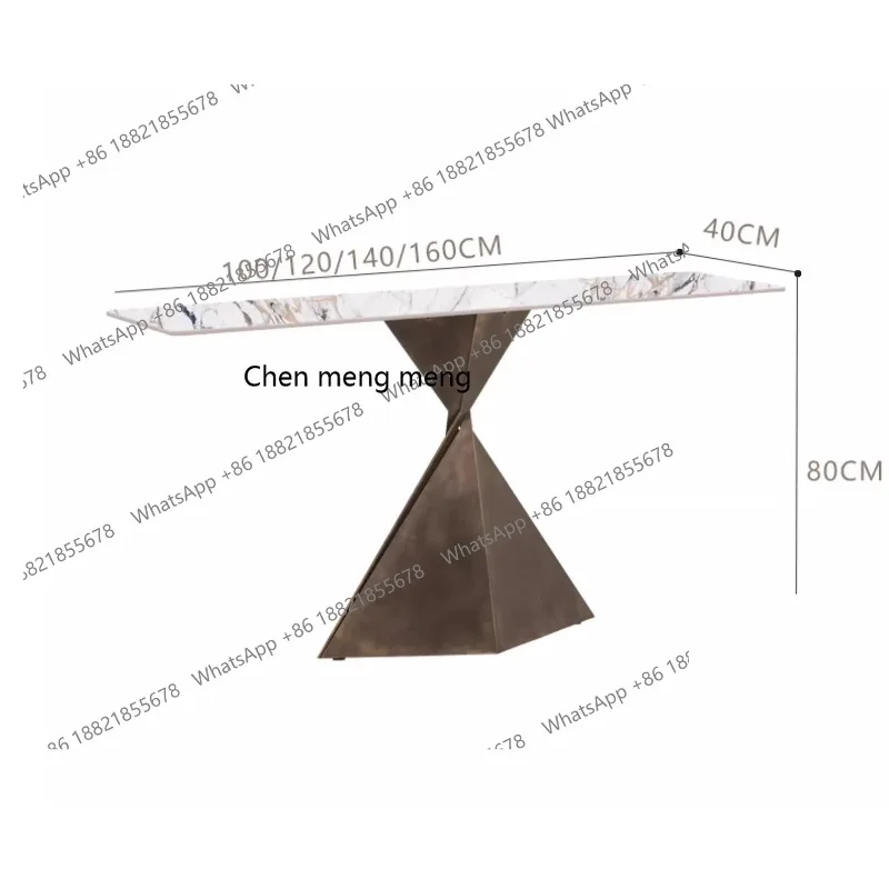 H  Slate entrance table, light luxury, household end-view strip case, simple entrance table against the wall