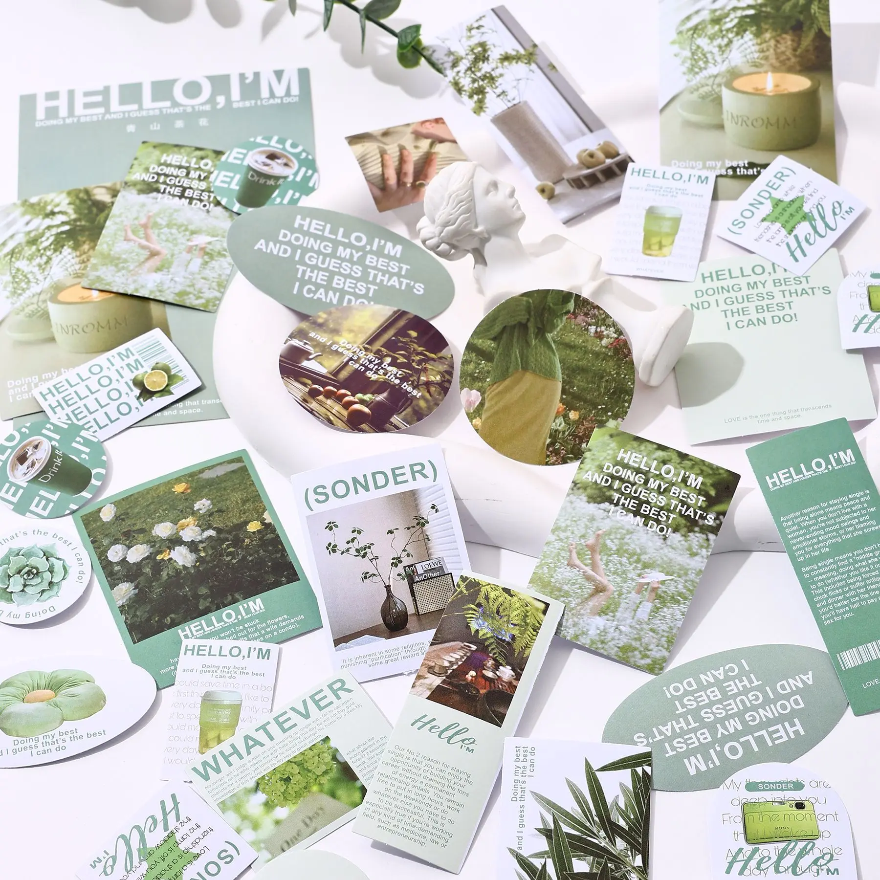 

46 pcs Four seasons fireworks series Magazine landscape sticker Scrapbooking Material handmade Diary Album Junk Journal Supplies