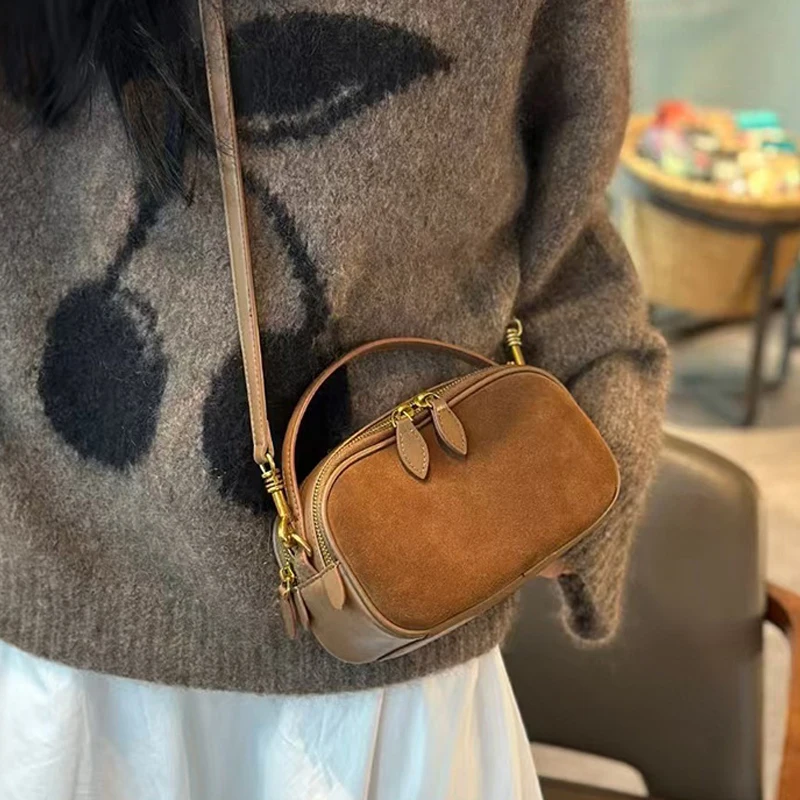 Women Genuine Leather Crossbody Bag Luxury Designer Cowhide Small Shoulder Handbag High Quality Female Shoulder Cross Bag