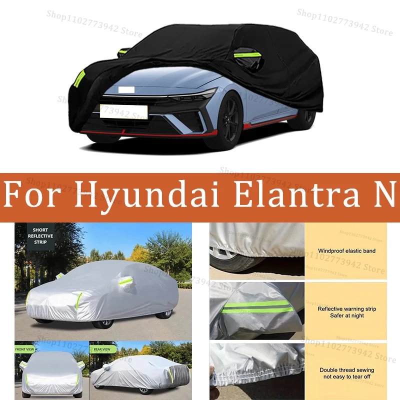 

For Hyundai Elantra N Car Cover Protection Sunscreen Heat Insulation Dust Resistant Scratch Car Exterior Accessories