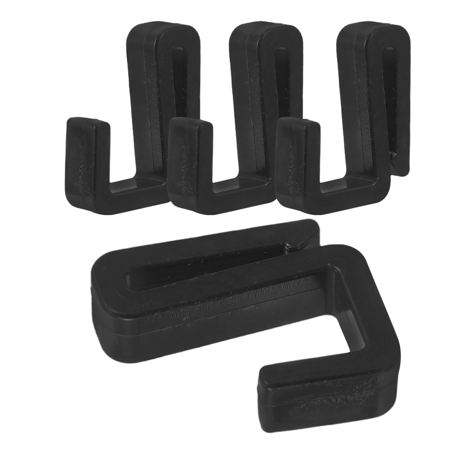 4Pcs White Plastic Z Hooks Versatile Clip-on Utility Hooks for Kitchen Cabinet Microwave Rack Office Cubicle Wall Space Saving