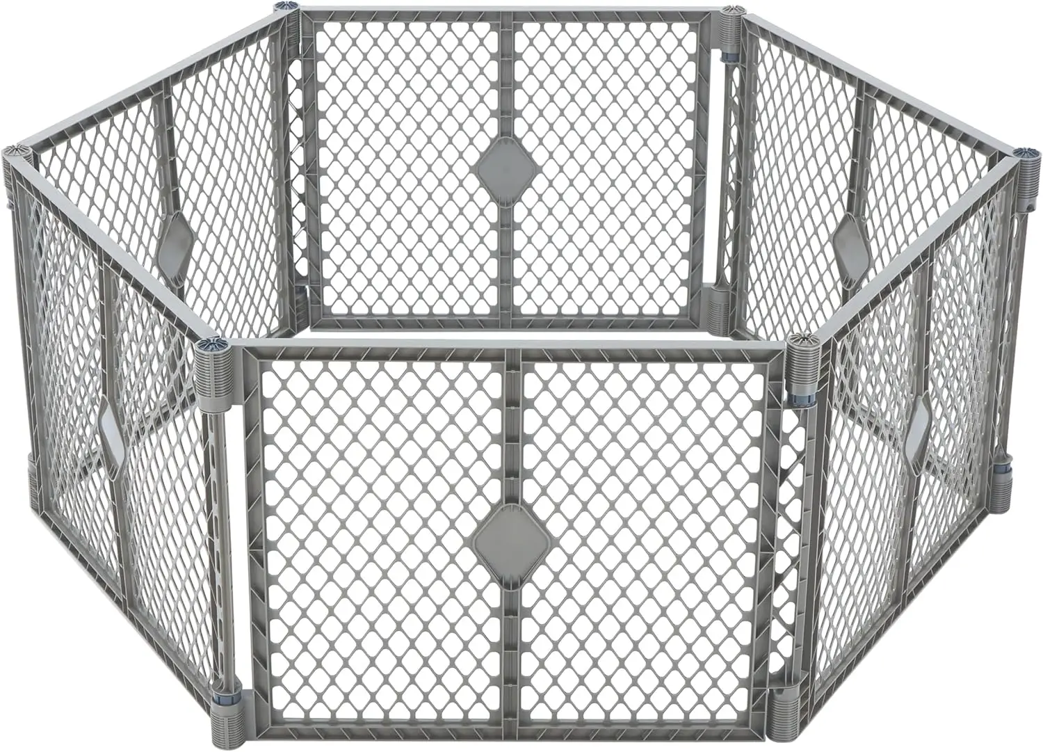 

5.5 Ft Wide Customizable Folding Dog Playpen Indoor Outdoor Puppy Pen 26 Inch Tall Freestanding Gate