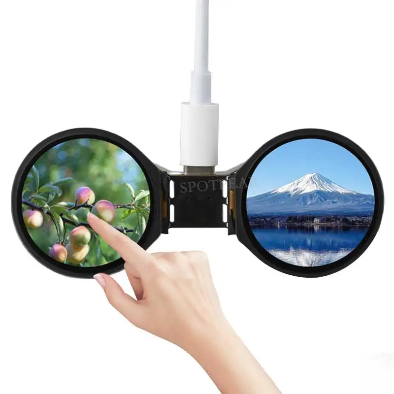 ESP32-S3 AI Sviluppo elettronico degli occhi Doard DualEye TouchEye Schermo da 1,28 pollici LCD Display rotondo N16R8 Giocattolo bambola Robot per Xiaozhi