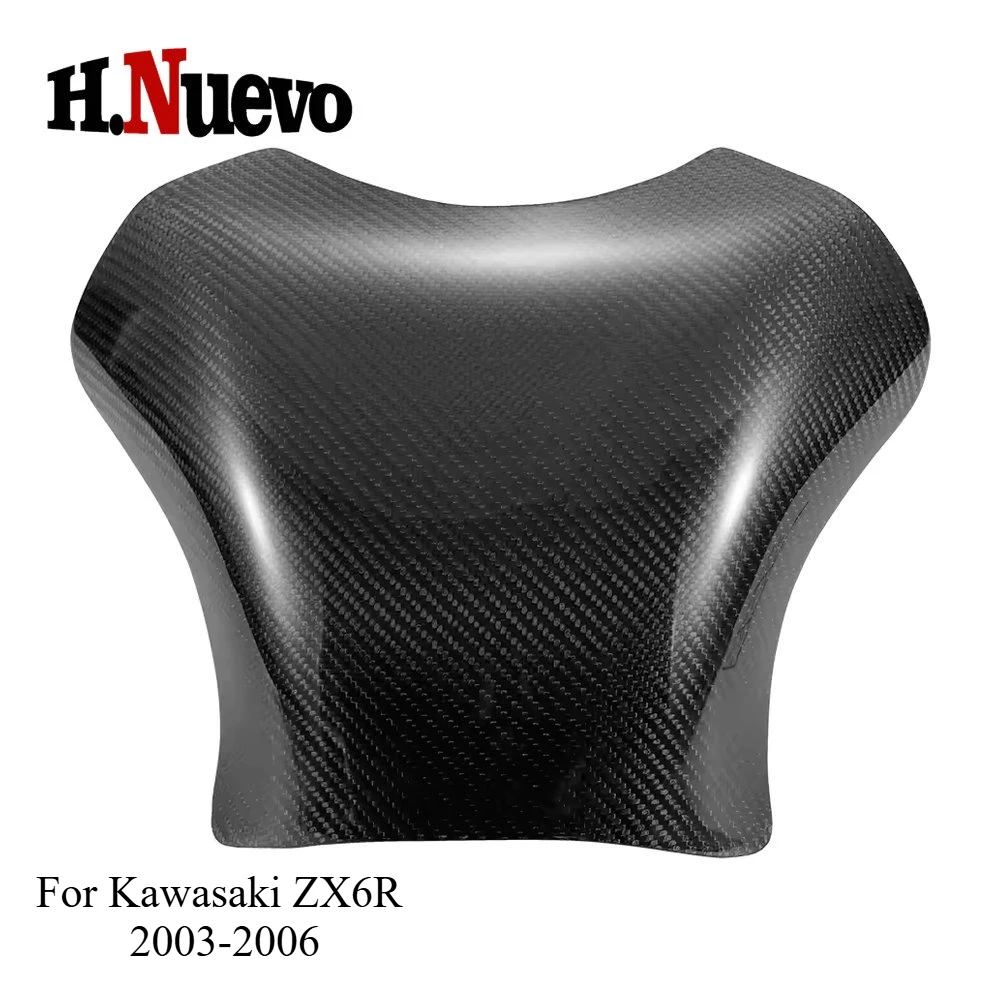 

Real Carbon Fiber Oil Fuel Gas Tank Cover Guard Protection Fit For Kawasaki ZX6R 2003-2006 Motorcycle Accessories