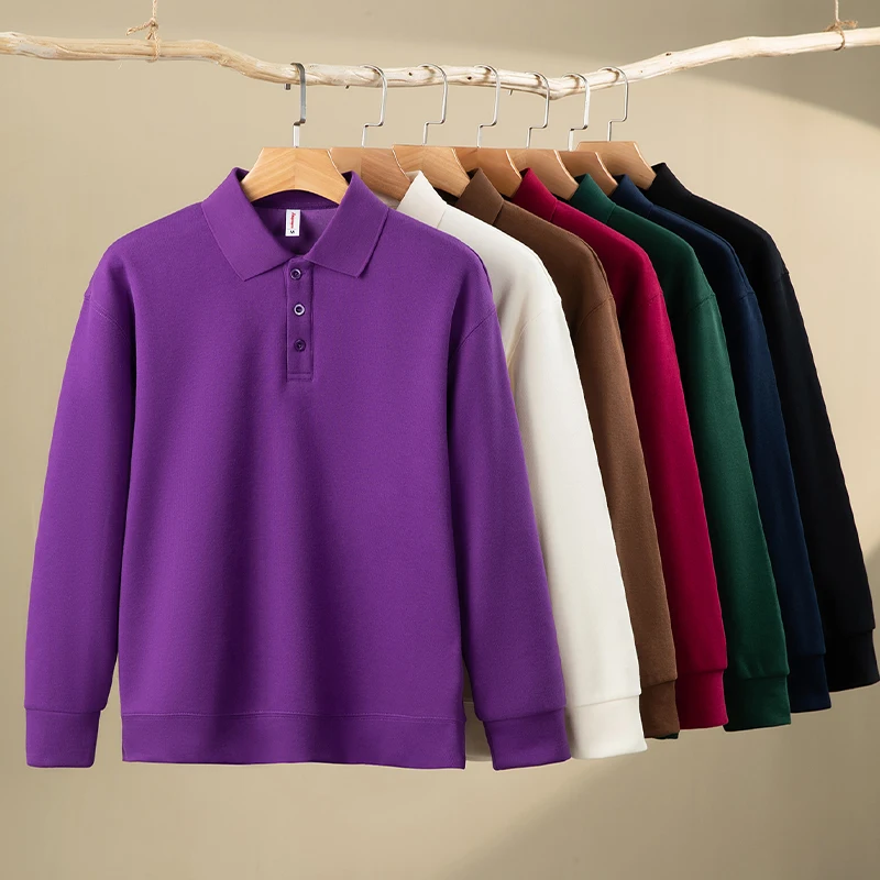 New collar hoodie custom printed logo for both men and women long sleeved workwear team uniform cultural shirt embroidery