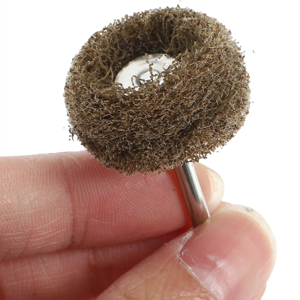 

20 Pcs Scouring Pad Grinding Polish Wheel Steel Metal Kit Drill Buffing Wheels Abrasive Pads Sanding Attachment Rotary