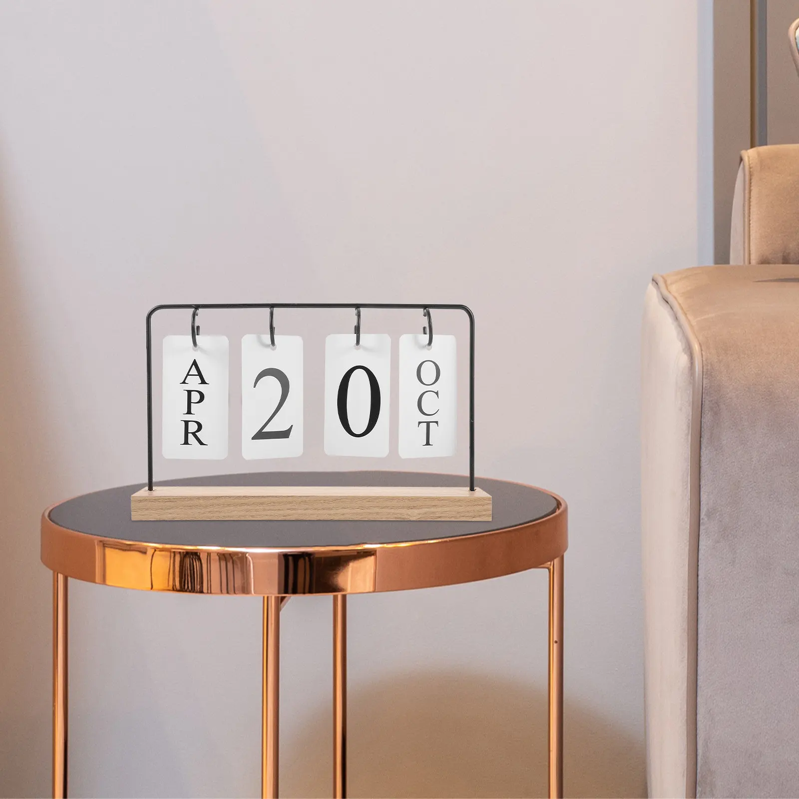 

Деревянный настольный вечный календарь-перевертыш: креативный многоразовый календарь для дома и офиса, декор для рабочего стола в деревенском стиле