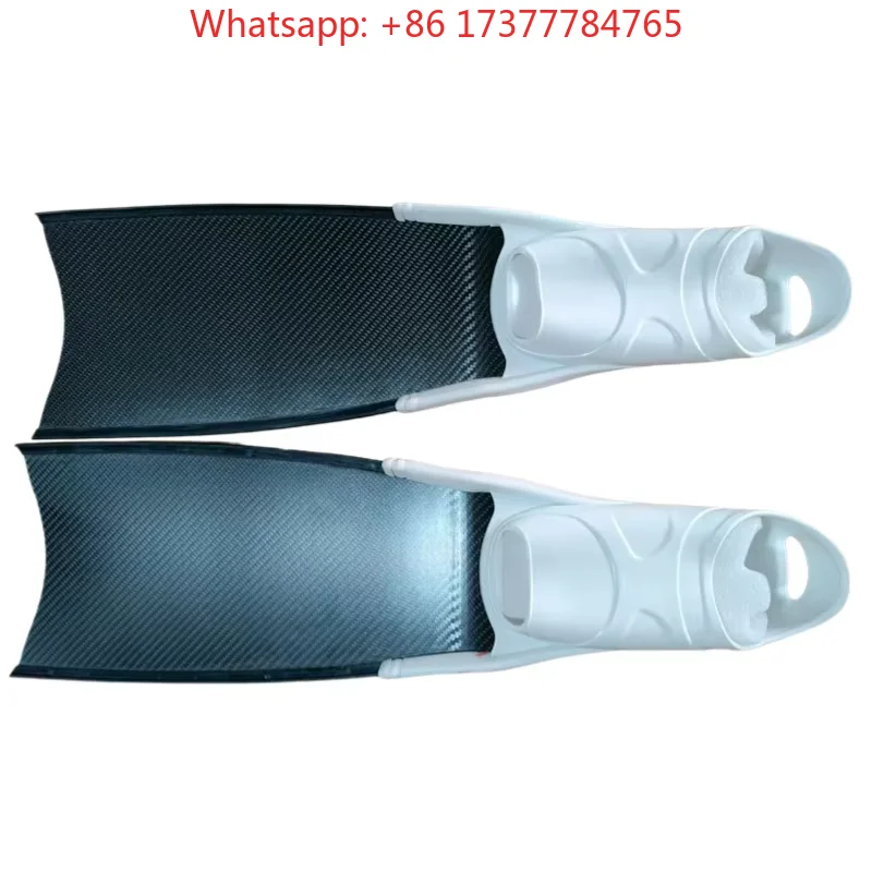 Carbon Fiber Snorkeling Freediving Scuba Diving Fins F07, ET Adults Comfortable Black Underwater Beach Swimming Gear