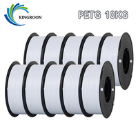 KINGROON 10KG PETG Filament 1.75mm 10 Rolls Wholesale PETG Plastic 100% No Bubble 3d printer Filament vacuum packaging Fast Ship