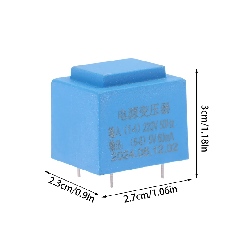 0.5W 220V To 12V Power Mini Sealed Type Plug In PCB Board 4 Pin Waterproof Encapsulated Transformer