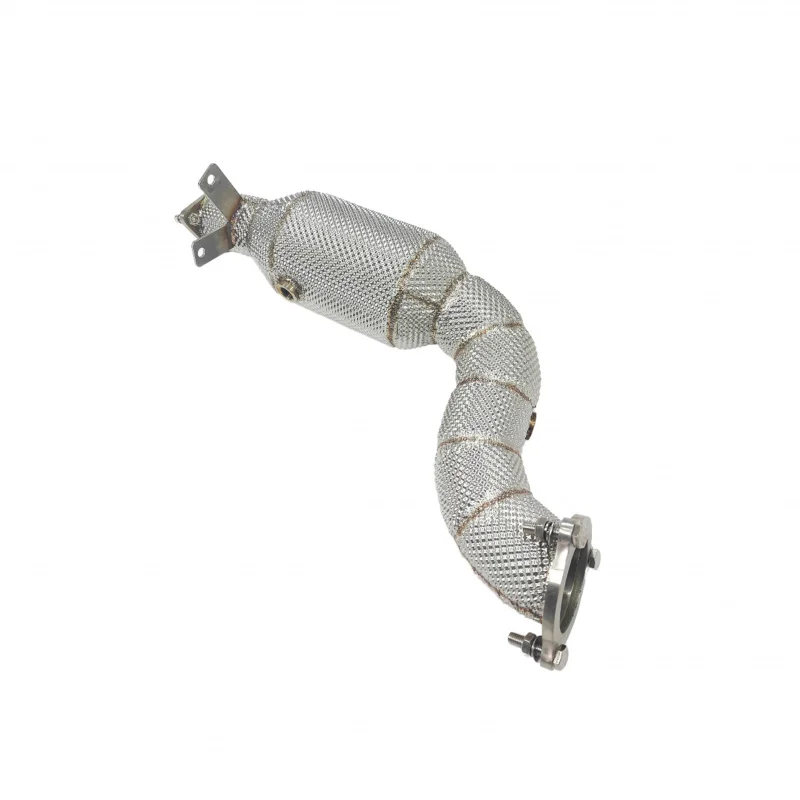 

For Mercedes Benz C180 C200 C250 C260 W204 Racing Stainless Steel Downpipe with Heat Shield Exhaust Pipes for 1.8T Cars