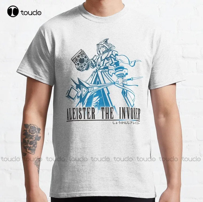 Aleister The Invoker In Final Fantasy Style Final Fantasy Classic T-Shirt Custom Aldult Teen Unisex Digital Printing Tee Shirts