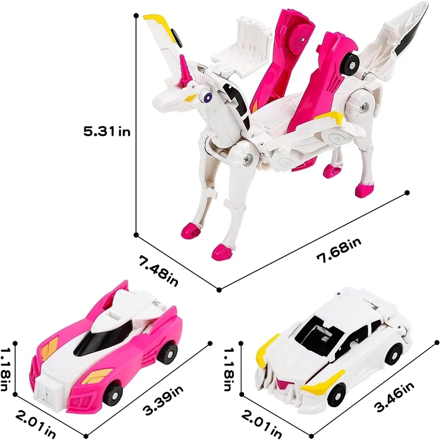 Привет Carbot Единорог Mirinae Prime Unity Series Преобразование Фигурку Робот Автомобиль Игрушка Домашний Орнамент Подарки