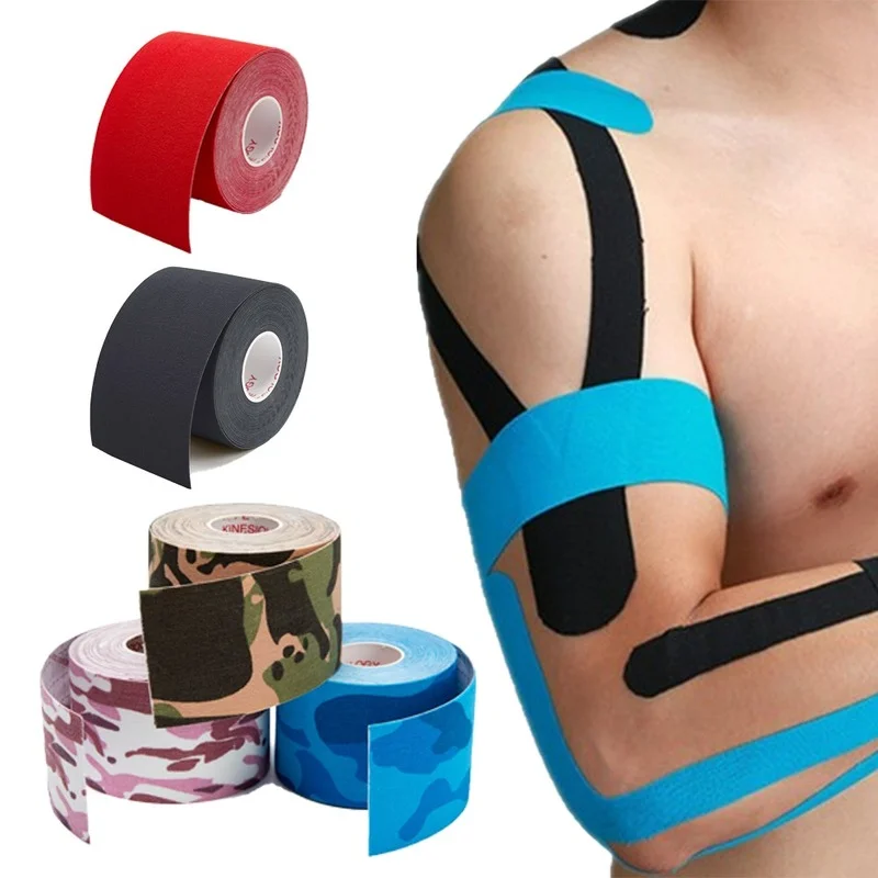 Sports Kinesiology Tape Athletic Recovery Medical Self Adherent Bandage Wraps Waterproof Cotton K T Tapes for Muscle Pain Relief