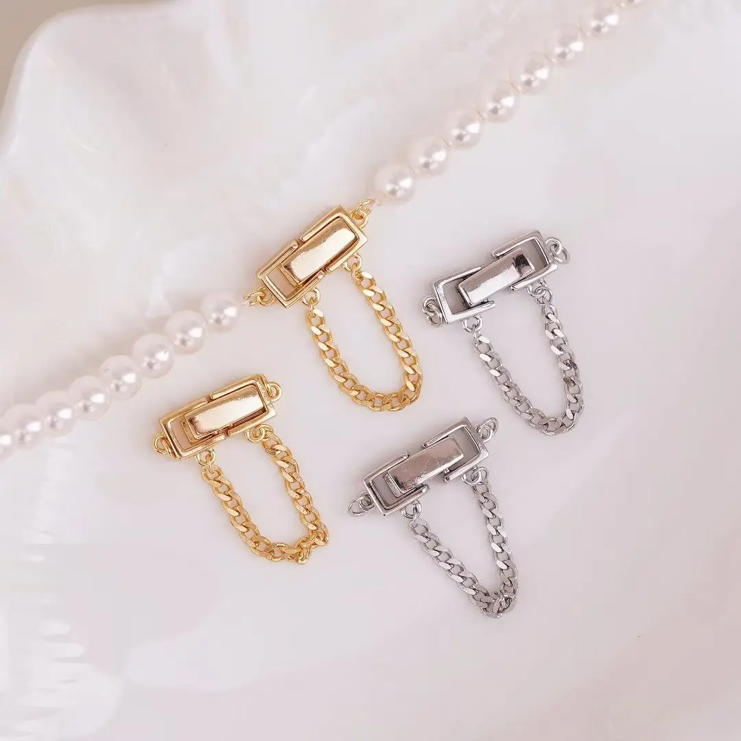 

Оптовая продажа, ожерелье из стерлингового серебра 925 пробы, браслет, застежки и крючки, аксессуары для ювелирных изделий, детали для жемчуга 5-6 мм, 3 шт./лот