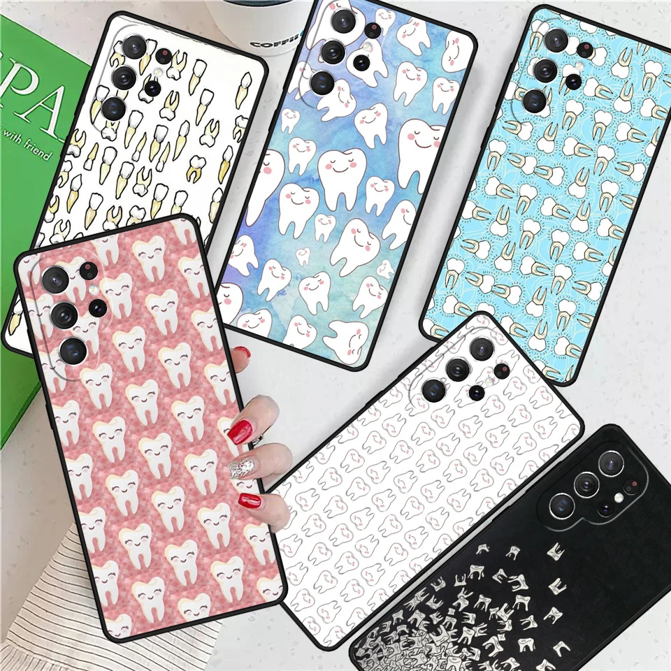 Dentist Dental Tooth For Samsung Galaxy S24 Ultra S21 S22 S8 S9 S10E Note 10 20 Plus FE S23 Phone case Cover Coque