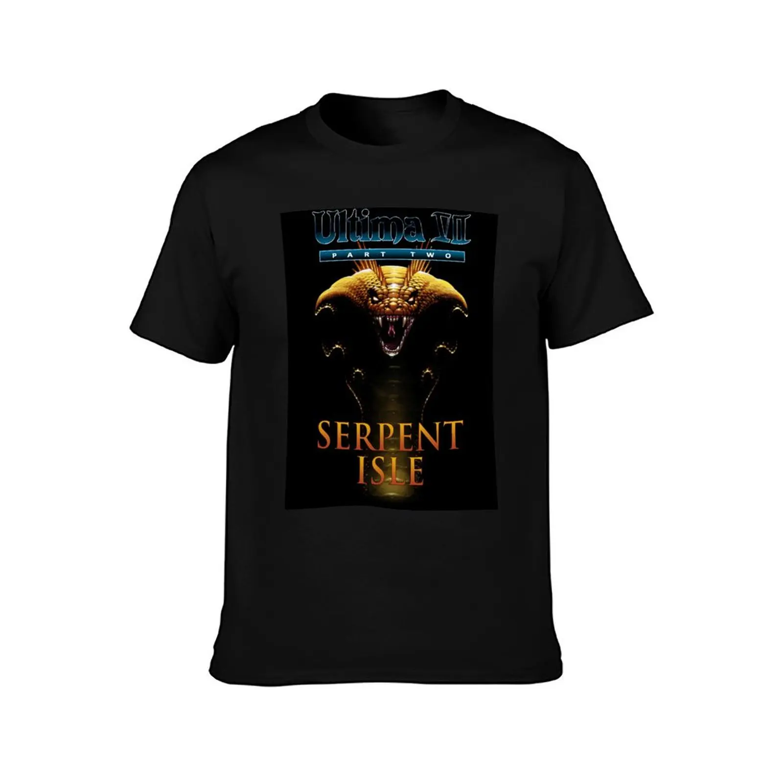 Classic Game Covers - Ultima VII Serpent Isle T-Shirt custom shirt graphic tee shirt vintage anime shirt fitted t shirts for men