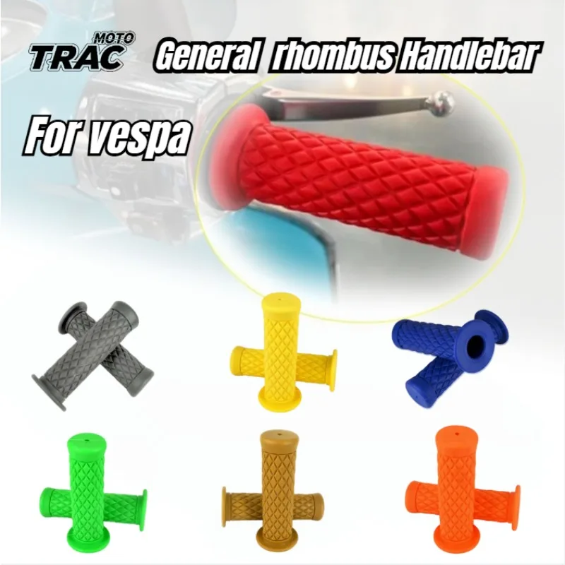 Durable rubber handlebar grips for motorcycles and scooters, universal motorcycle decorative personalized handlebar grips