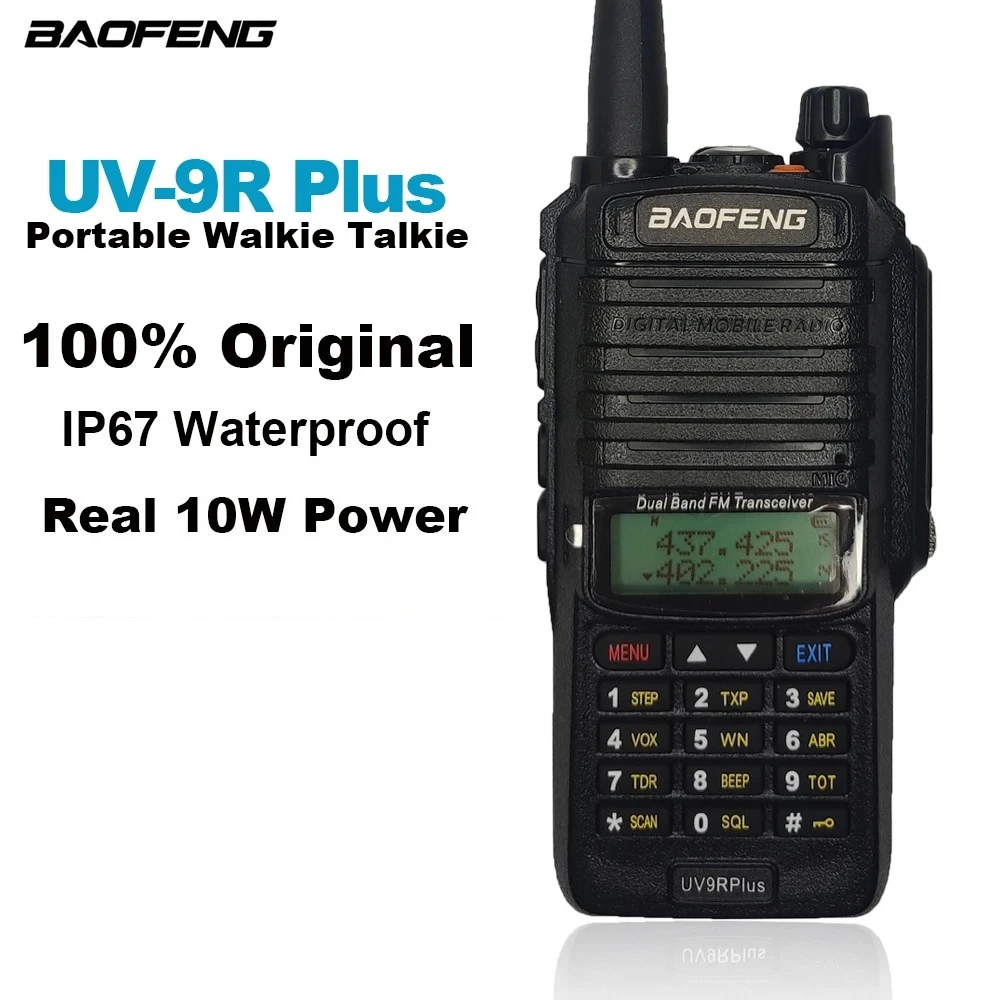 

baofeng UV9RPlus camping walkie talkie Wireless long range radios walki communication radio ham Two-way transceiver hunting