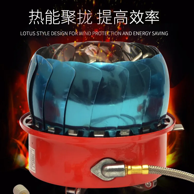 

Outdoor one-piece Portable Windproof Stove Camping Picnic Fishing Road Trip Long Flat Gas Stove Cookware