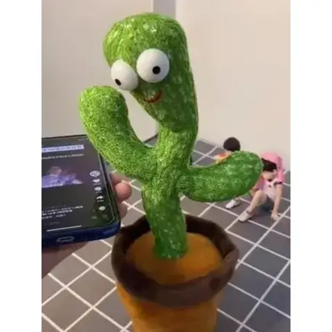 घर की मेज सजावट शरद ऋतु हेलोवीन क्रिसमस कैक्टस जादू नृत्य आवाज कृत्रिम पौधा घुमा संगीत गीत जन्मदिन का उपहार 10 best sales कैक्टस नाचने वाला खिलौना - №3