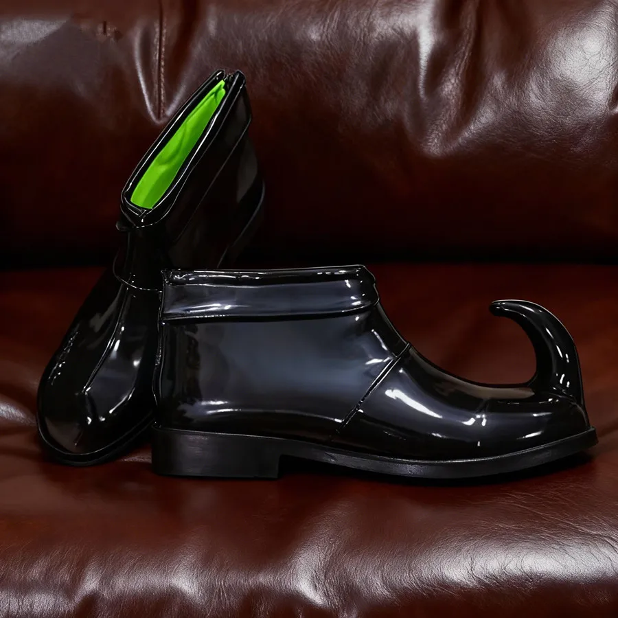 

Красные забавные туфли унисекс, туфли клоуна для ночного клуба, аксессуары для косплея на Хэллоуин, счастливая вечеринка, Джокер, макияж