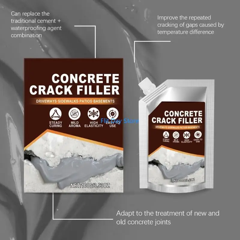 F92C Concrete Caulking Adhesive Sealant Flexible Joint Filler for Repairing Concrete Cracks Cements Crack Filler Easy to Use