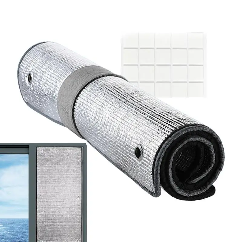Window Insulation Film Insulated Aluminum Film Double Sided Insulation Heat Shield Radiant Barrier For Attic Window Coverings