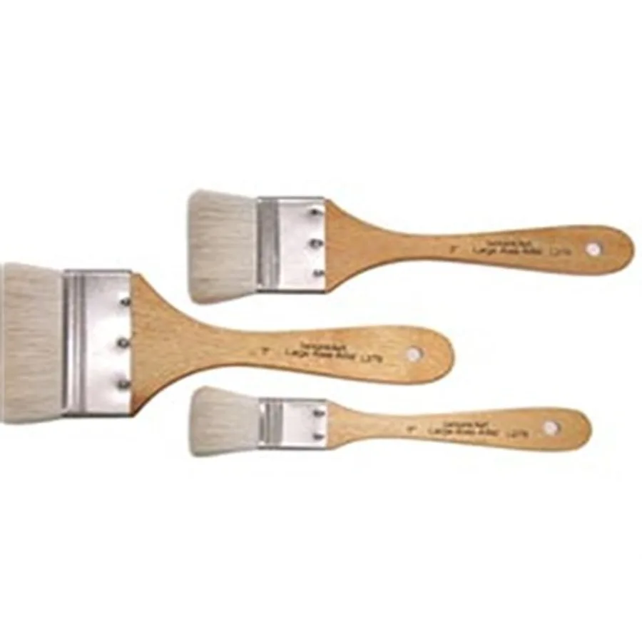 

3 Large Area Soft Wash Paint Brushes~gesso, Basecoating