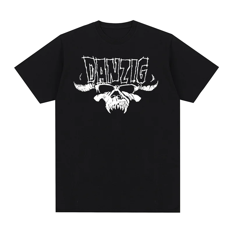 danzig The misfits Vintage T-shirt Rock Band Graphic Y2K Idea Comfortable Casual Cotton Men T shirt New Tee Tshirt Womens Tops
