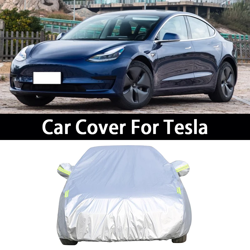 For Tesla Model 3 Y S X Roadster Car Cover Waterproof Dustproof UV Protective Exterior Snow Protection Covers Car Accessories