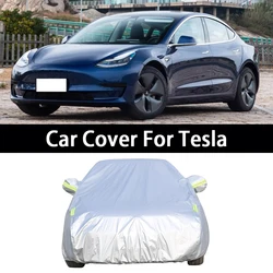 For Tesla Model 3 Y S X Roadster Car Cover Waterproof Dustproof UV Protective Exterior Snow Protection Covers Car Accessories