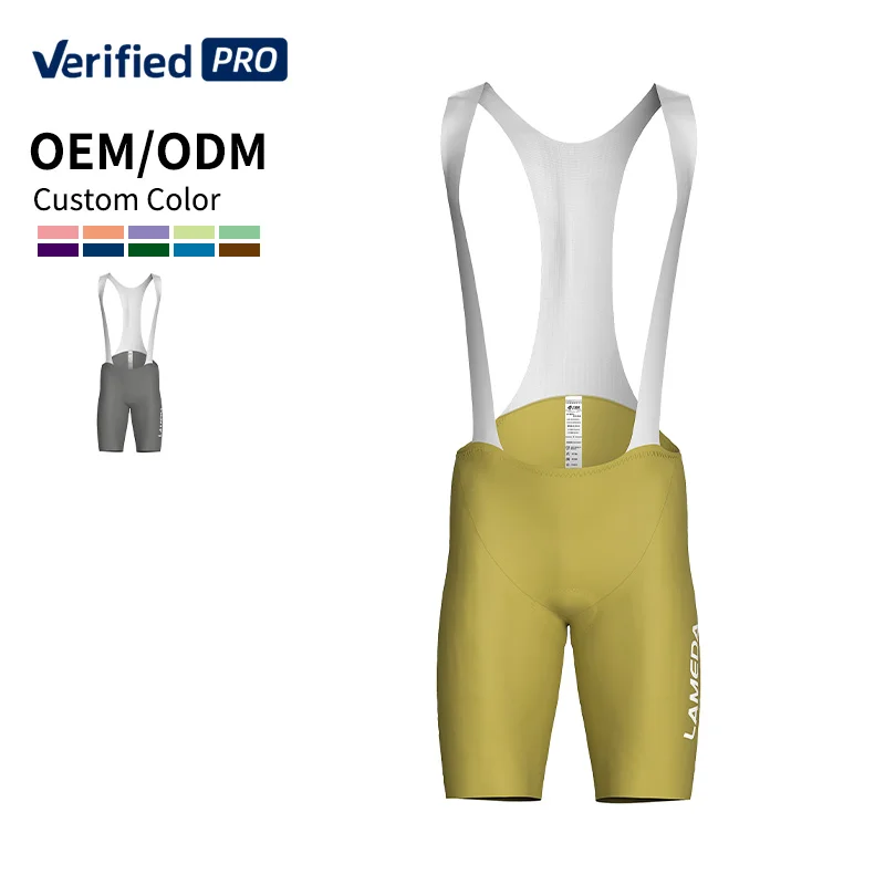 LAMEDA Summer PRO Cycling Bib Shorts Men\'s Long Distance Cycling Bib Shorts Bicycle Men\'s Cycling Clothing Mountain Shorts