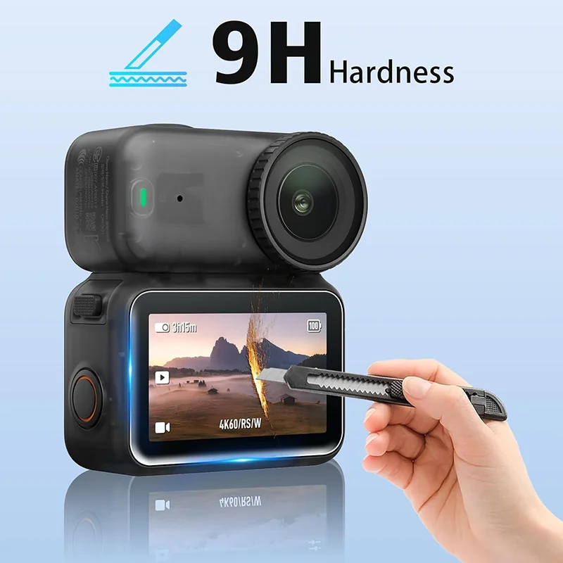 3-in-1 Protective Set for DJI Osmo Nano Silicone Case Screen & Lens Tempered Glass Film Storage Bag Shockproof Protection