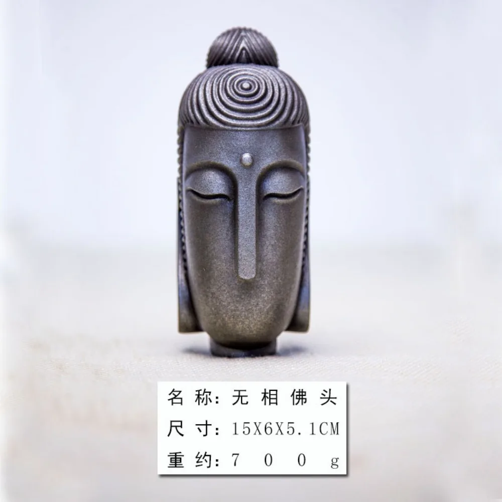 Zen faceless Buddha head ornament iron art Buddha national style rust desktop handicraft knickknack imitation cast iron