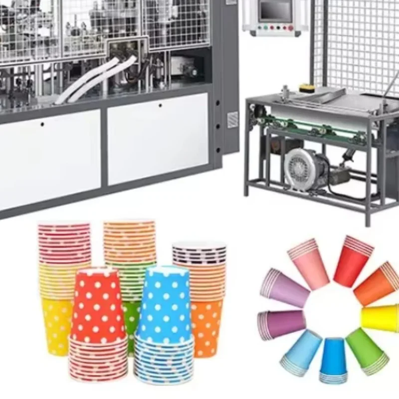 High Speed Machine Make Cups Paper 90Pcs/min Fully Automatic Paper Tea Coffee Cup Water Cup Making Machine